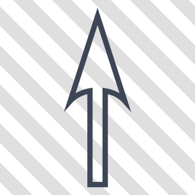 Vektör simge yukarı ok keskin