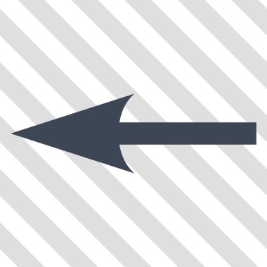 Keskin ok sol vektör simgesi