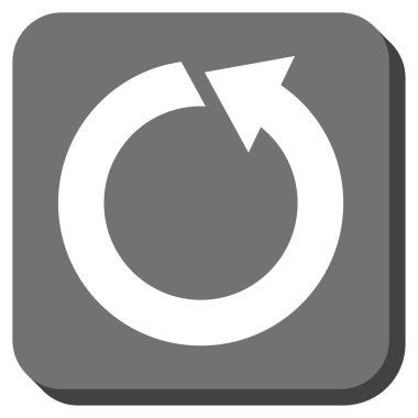 CCW yuvarlatılmış kare vektör simge döndürmek