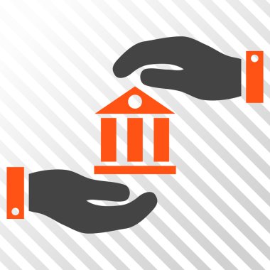 Banka hizmet vektör simgesi