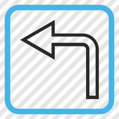 Sol vektör simge bir çerçevede açmak