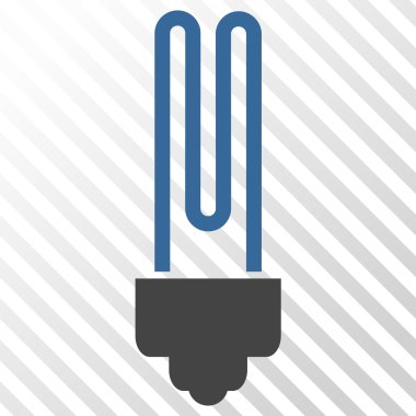 Floresan ampul vektör simgesi