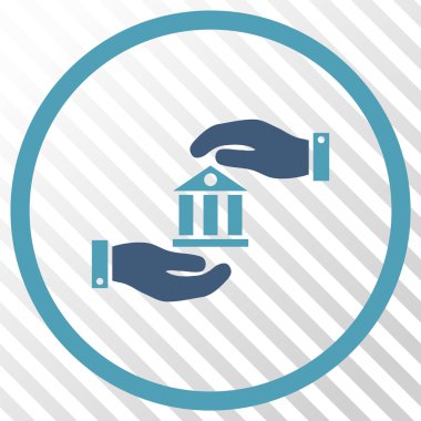 Banka hizmet vektör simgesi