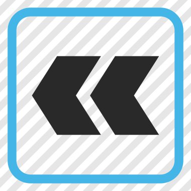 Shift Sol vektör simgesi bir çerçeve içinde