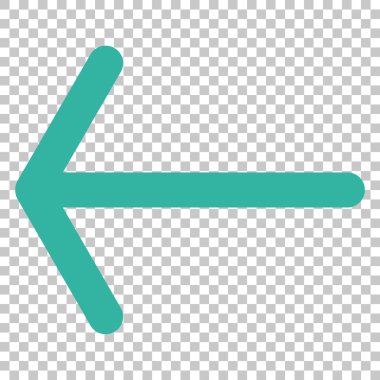 Ok sol vektör simgesi