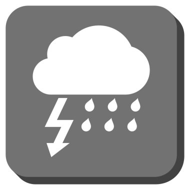 Fırtına yuvarlatılmış kare vektör simgesi