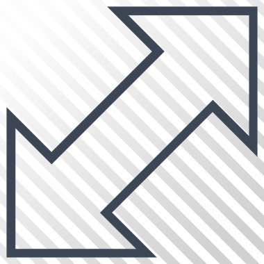 Exchange çapraz vektör simgesi
