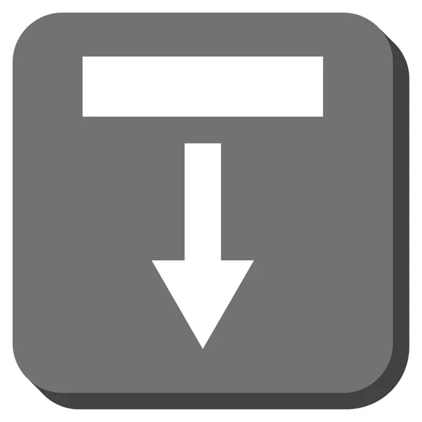 Pull-Down afgeronde vierkante Vector Icon — Stockvector