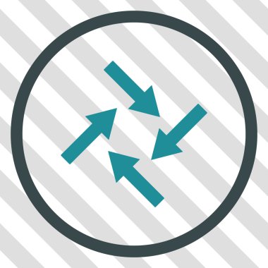 Merkezcil okları vektör simgesi