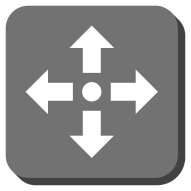 Oklar yuvarlatılmış kare vektör simgesini genişletin