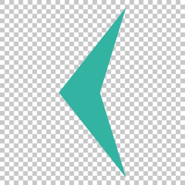 Ok ucu sol vektör simgesi