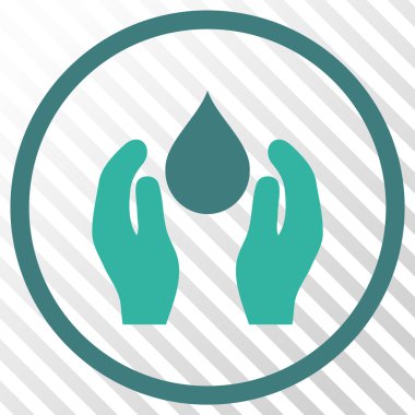 Su bakım vektör simgesi