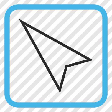 İşaretçi yaptı vektör simgesi bir çerçeve içinde yukarı