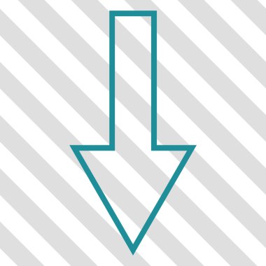 ok aşağı vektör simgesi