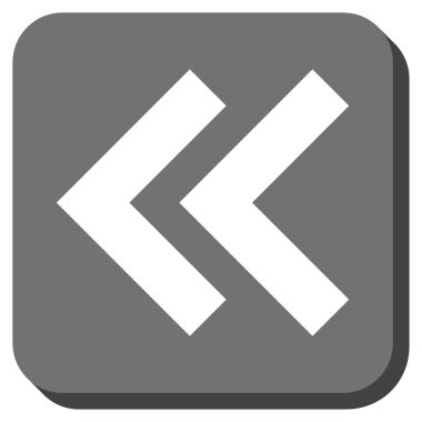 Sola kaydırma yuvarlak kare vektör simgesi