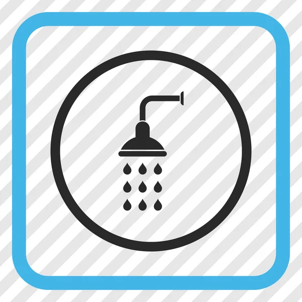 Shower Vector Icon In a Frame — Stock Vector