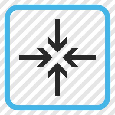 Oklar vektör simgesi bir çerçeve içinde azaltmak