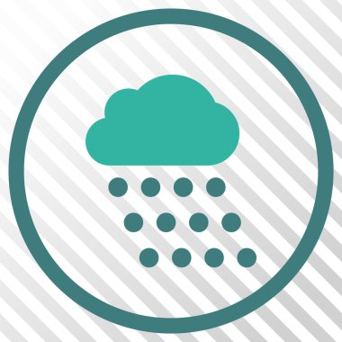 yağmur bulutu vektör simgesi