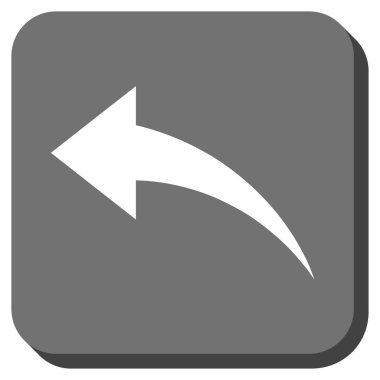 Yuvarlatılmış Kare vektör simgesi geri al