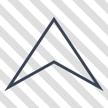 Vektör simge yukarı ok ucu