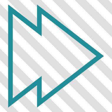 Yöne doğru vektör simgesi