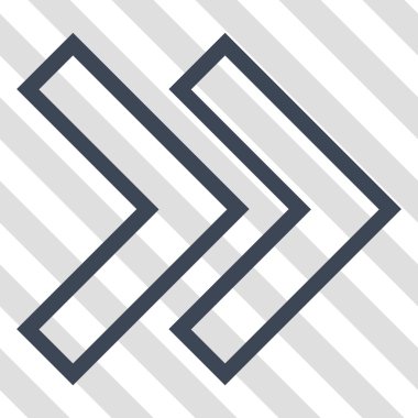 Üst karakter doğru vektör simgesi