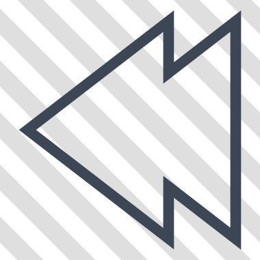 Yön sol vektör simgesi