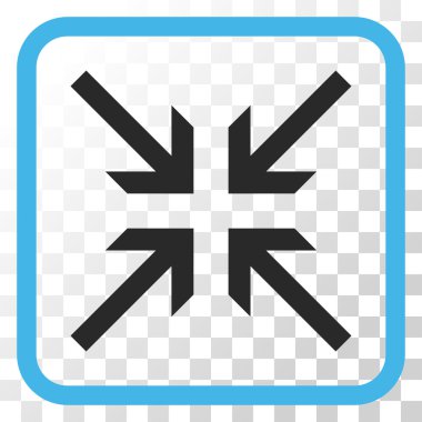 Oklar vektör simgesi bir çerçeve içinde collide