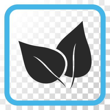 Flora Bitki vektör simgesi bir çerçeve içinde