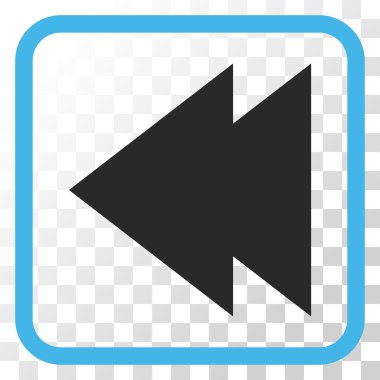 Sol vektör simgesi bir çerçeve içinde hareket