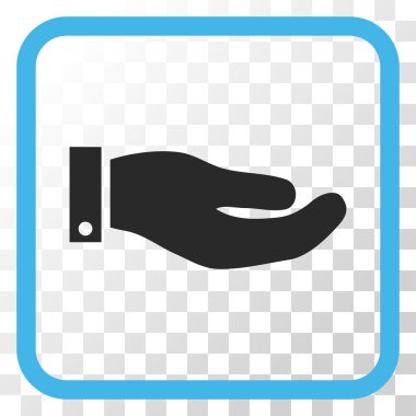 El vektör simgesi bir çerçeve içinde