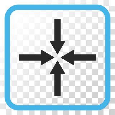 Etkisi oklar bir çerçeve içinde simge vektör