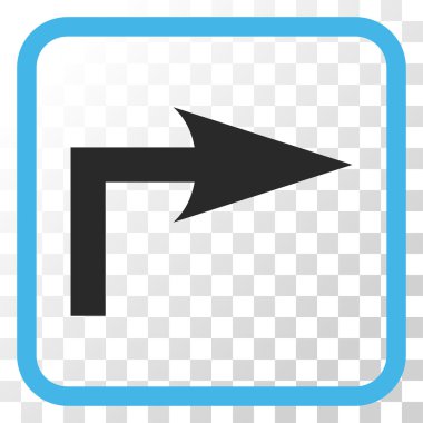 Doğru vektör simge bir çerçevede açmak