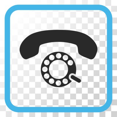 Darbeli aramayı vektör simgesi bir çerçeve içinde