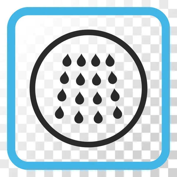 Drops Vector Icon In a Frame — Stock Vector