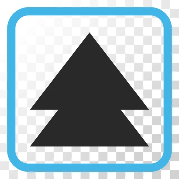 Subir Vector icono en un marco — Archivo Imágenes Vectoriales