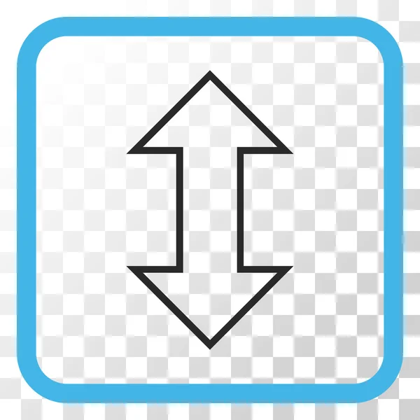 Intercambiar icono vectorial vertical en un marco — Archivo Imágenes Vectoriales