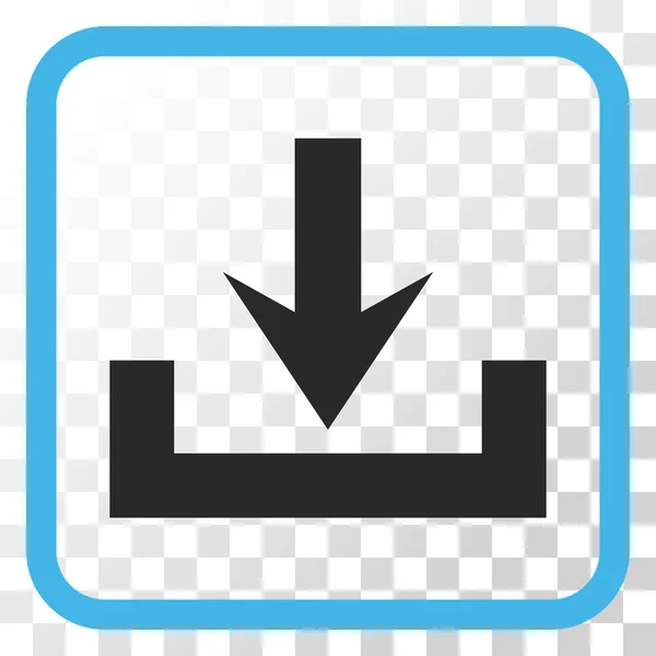 Downloads Vector Icon In een Frame — Stockvector
