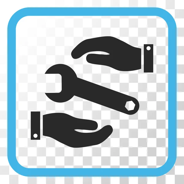 Pictogram van de Vector van de service In een Frame — Stockvector