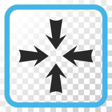 Oklar vektör simgesi bir çerçeve içinde azaltmak