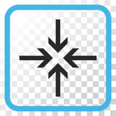 Oklar vektör simgesi bir çerçeve içinde azaltmak