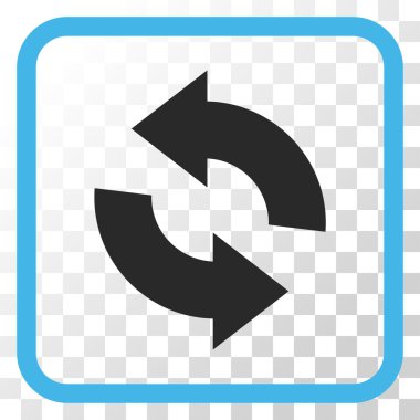 Vektör simgesi bir çerçeve içinde yenileme