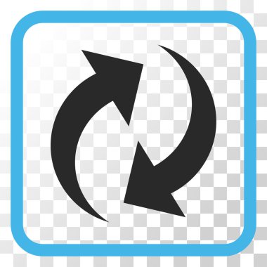 Vektör simgesi bir çerçeve içinde yenileme