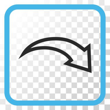 Vektör simgesi bir çerçeve içinde Yinele