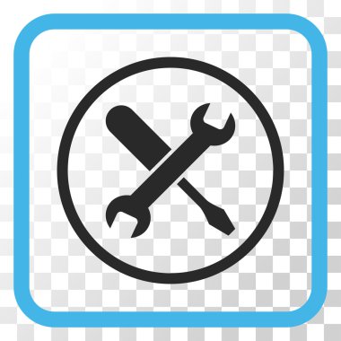 Vektör simgesi bir çerçeve içinde ayarlama