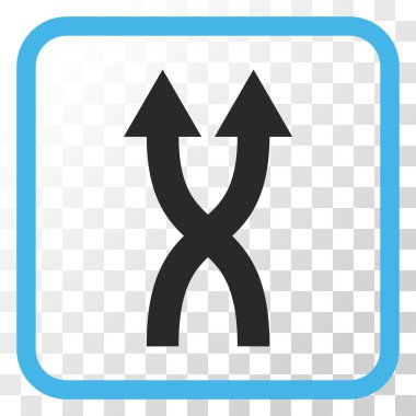 Vektör simge yukarı okları bir çerçevede shuffle