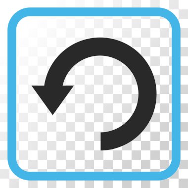 Vektör simgesi bir çerçeve içinde aşağı Döndür