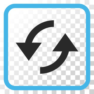 Vektör simgesi bir çerçeve içinde yenileme