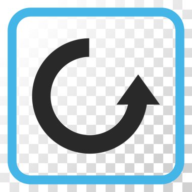 Vektör simgesi bir çerçeve içinde yukarı Döndür