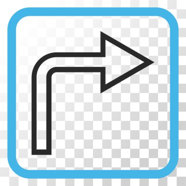 Doğru vektör simge bir çerçevede açmak